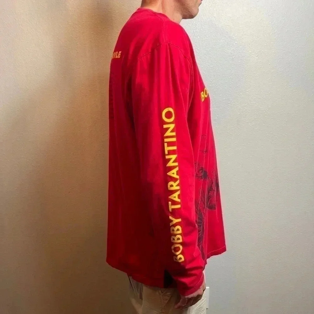 RARE Logic Bobby Tarantino Vs Everybody Tour Red Long Sleeve Tee.‎